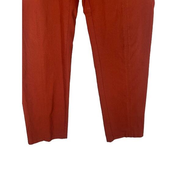 Zac & Rachel Rust Straight Leg Dressy Pull On Pants Women Sz 10 - Picture 4 of 7